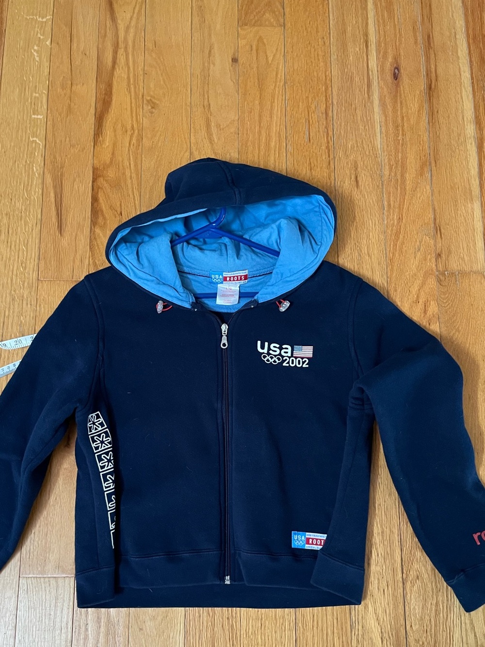Roots Ladies Navy USA 2002 Olympic Zip Hoodie